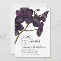 Black Floral Death to Youth