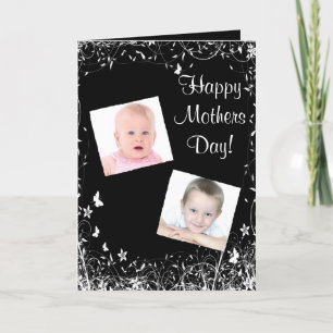Black floral instagram template mothers day