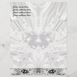 Black Flower Letterhead