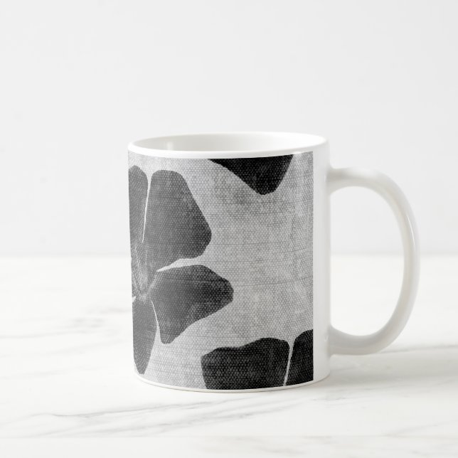 Black Flower Pattern Mug (Right)