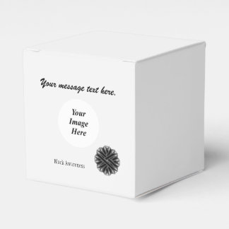 Black Flower Ribbon Template by Kenneth Yoncich Favor Box