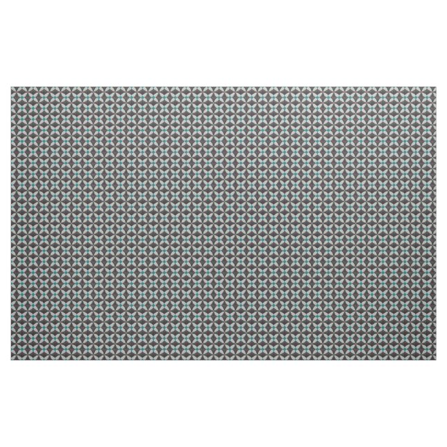 Black Flower with Teal Fabric (Yard)