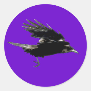 BLACK FLYING CROW Sticker Series