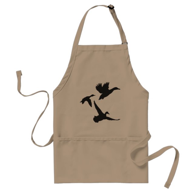 Black Flying Duck Silhouettes Standard Apron (Front)