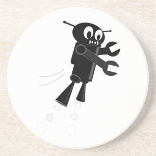 Black Flying Robot Coaster