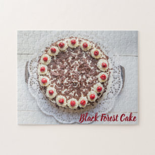 Black Forest Cake for gateau sweet tooth baking Jigsaw Puzzle