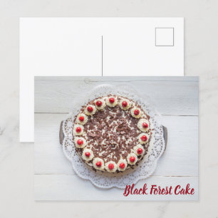 Black Forest Cake for gateau sweet tooth baking Postcard