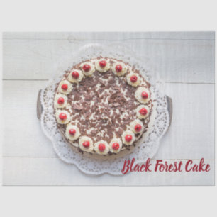 Black Forest Cake for gateau sweet tooth baking Tissue Paper