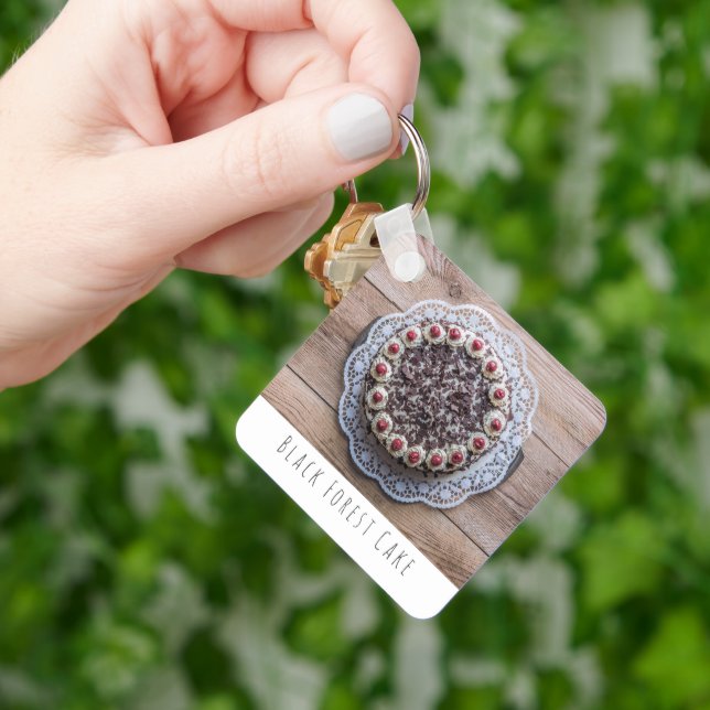Black Forest Cake Gateau for Confectioners Keychain (Hand)