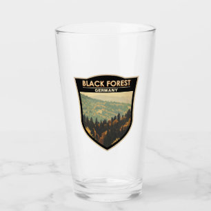 Black Forest Germany Travel Art Vintage Glass
