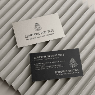 Black Forest Tree Rustic Pine Cone Business Card