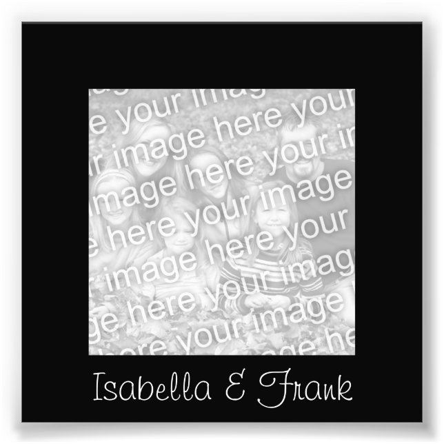 Black Frame Photo Print (Front)