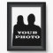 Black Frame Your Photo 8 x 10 Vertical Plaque