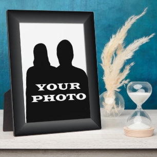 Black Frame Your Photo 8 x 10 Vertical Plaque