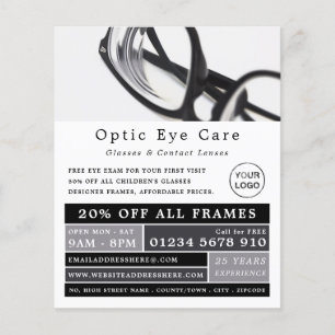 Black Frames, Optician, Technical Practitioner Flyer