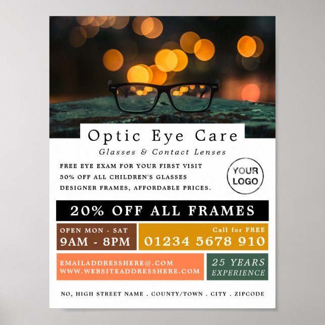 Black Frames, Optician, Technical Practitioner Poster (Front)