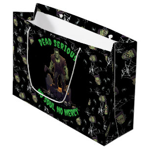 🖤 Black Frankenstein Halloween Gift Bag 💀🎃