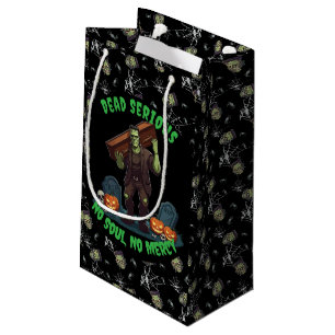 🖤 Black Frankenstein Halloween Gift Bag