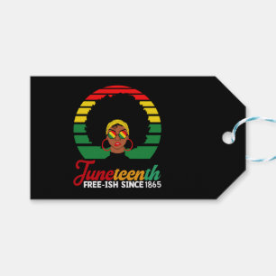 Black Freedom Free Ish Since 1865 Juneteenth  Gift Tags
