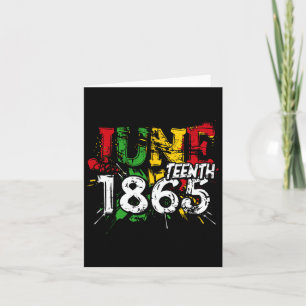 Black Freedom Juneteenth 1865 Black Pride Women  Card