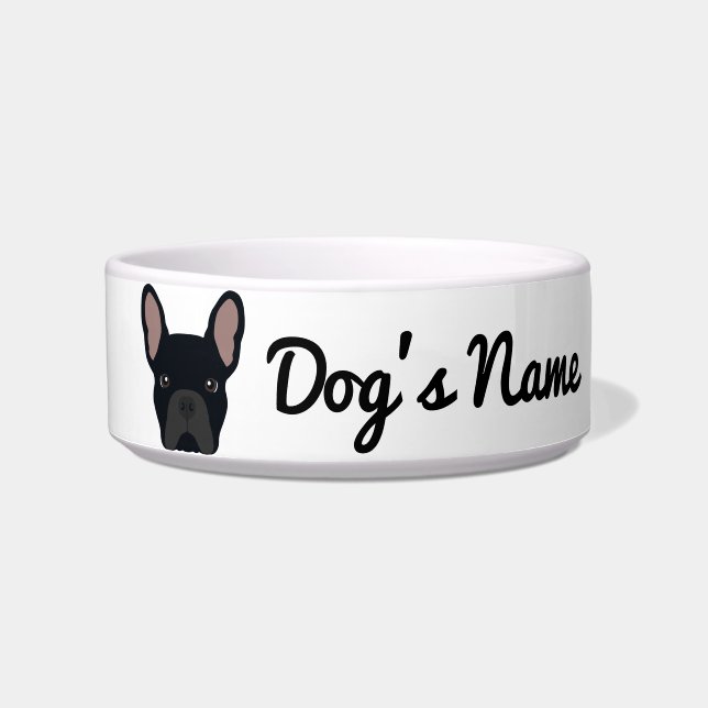 Black French Bulldog Bowl (Front)
