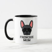 Black French Bulldog Frenchie Dog Mom Mug (Left)