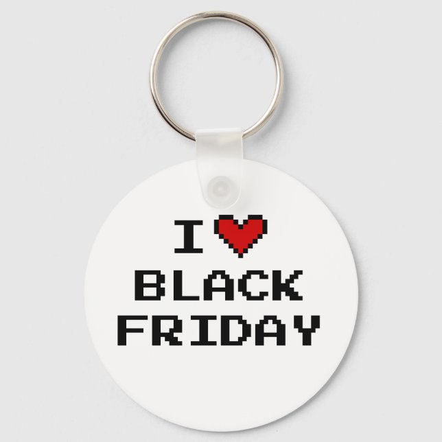 Black Friday Christmas gift shopping keychain (Front)