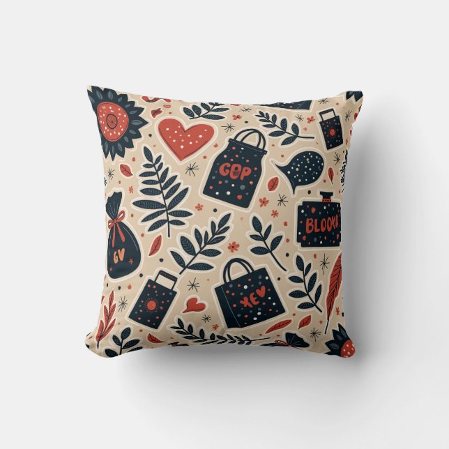Black Friday coussin Cushion (Recto)