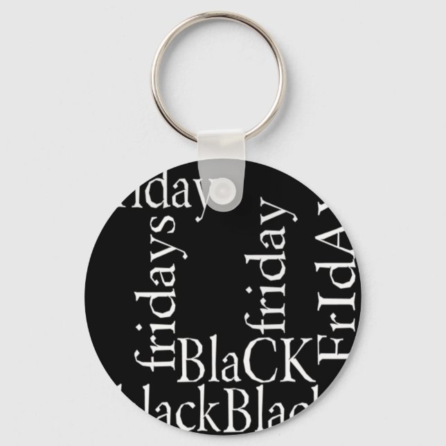 Black Friday Design Keychain (Front)