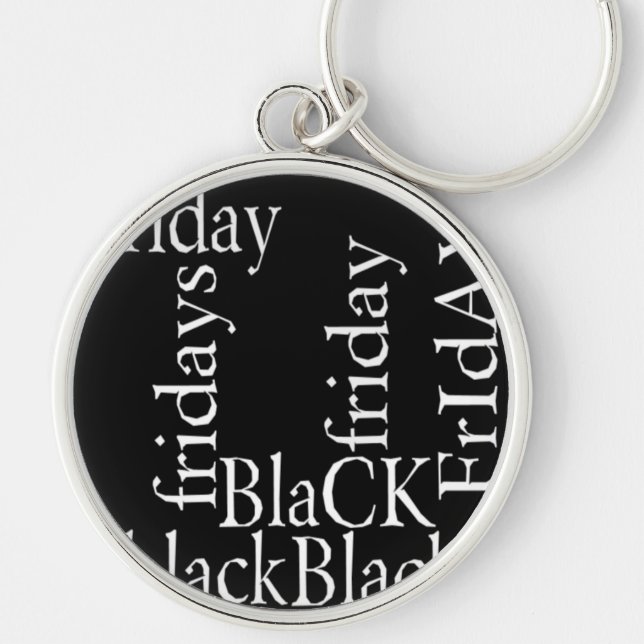 Black Friday Design Keychain (Front)