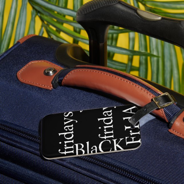 Black Friday Design Luggage Tag (Front Insitu 3)