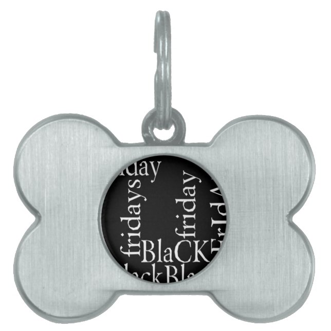 Black Friday Design Pet Tag (Front)