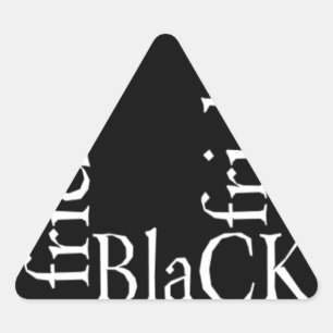 Black Friday Design Triangle Sticker