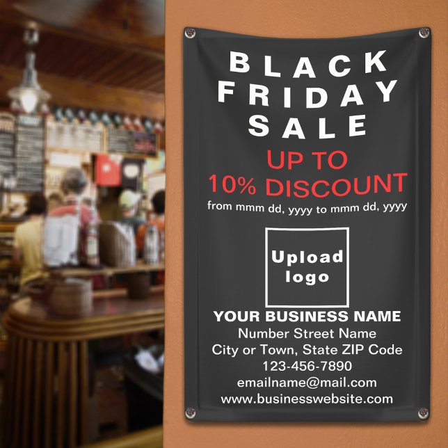 Black Friday Sale on Black Banner (Black Friday Sale banner)