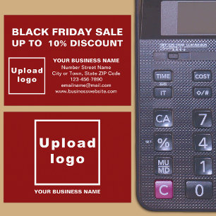 Black Friday Sale on Red Enclosure Card