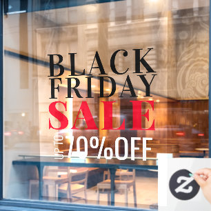 Black Friday Sale Simple & Bold Window Cling