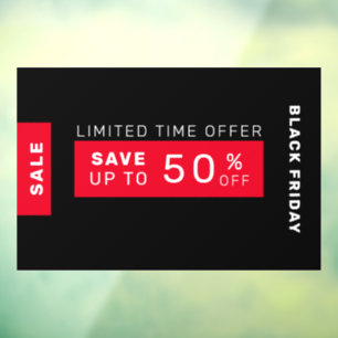 Black Friday Sale  Window Cling