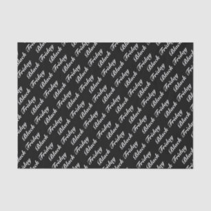 Black Friday sales pattern Tissue Paper