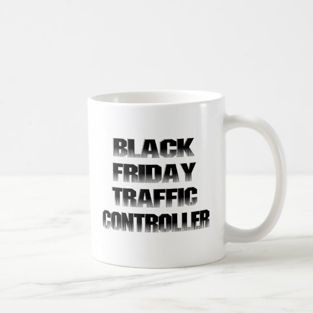 Black Friday Traffic Controller Coffee Mug (Right)