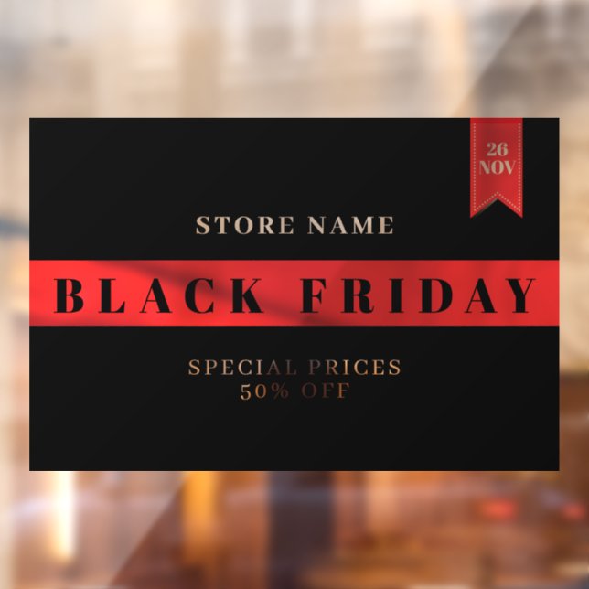 Black Friday  Window Cling (Sheet 2)