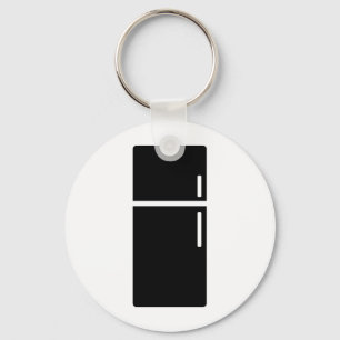 black fridge refrigerator icon keychain