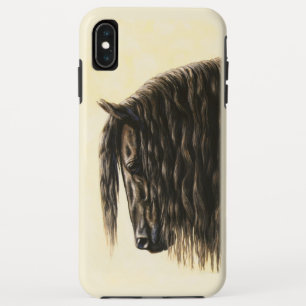 Black Friesian Draught Horse iPhone XS Max Case