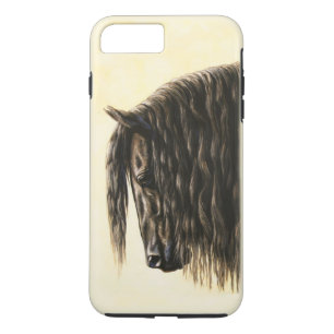 Black Friesian Draught Horse Case-Mate iPhone Case