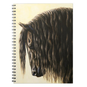 Black Friesian Draught Horse Notebook