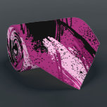 Black Fuchsia Pink Camouflage Neck Tie<br><div class="desc">Men's tie features a modern camouflage pattern in black, fuchsia, pastel pink and hot pink. MORE designs in store. Cool for the office, a night on the town, a wedding, for the groom or groomsmen or give as a gift to your husband, dad, brother or best friend. Make a statement!...</div>