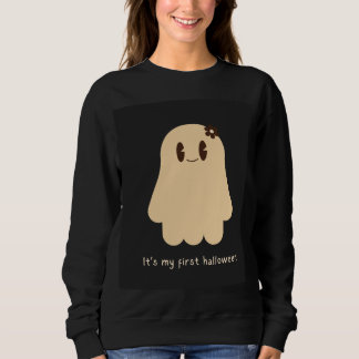 Black Full Sleeve Woman T-Shirt (Halloween Design) Sweatshirt