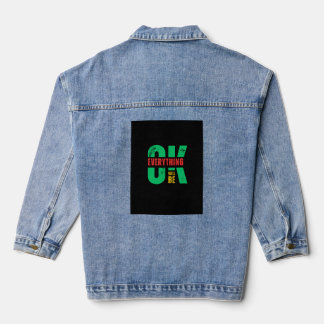 Black full sleeves sweatshirt denim jacket