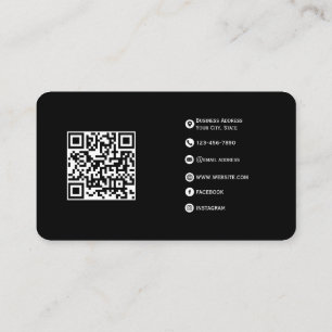 Black  – Fully Customizable Modern Design Business Card