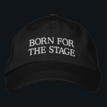 Black Funny Theatre Kid Humour Performer Actor Gif Embroidered Hat<br><div class="desc">This baseball hat features bold white embroidered lettering across the front on a classic black cap. The kind of hat a theatre kid, actor, or musical theatre lover would immediately claim as their own. A great pick for a drama student, a cast gift, or a birthday present for the performer...</div>