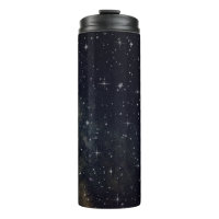 Black Galaxy Starry Night Thermal Tumbler